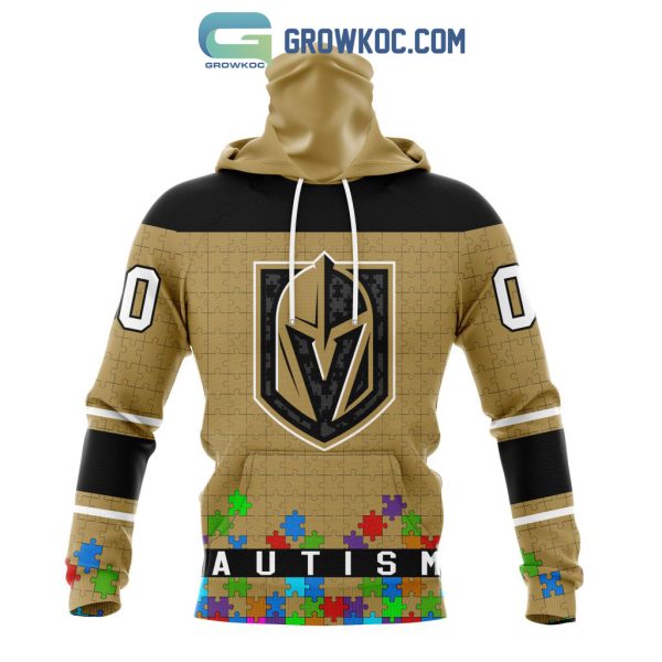 Vegas Golden Knights NHL Special Unisex Kits Hockey Fights Against Autism Hoodie T Shirt