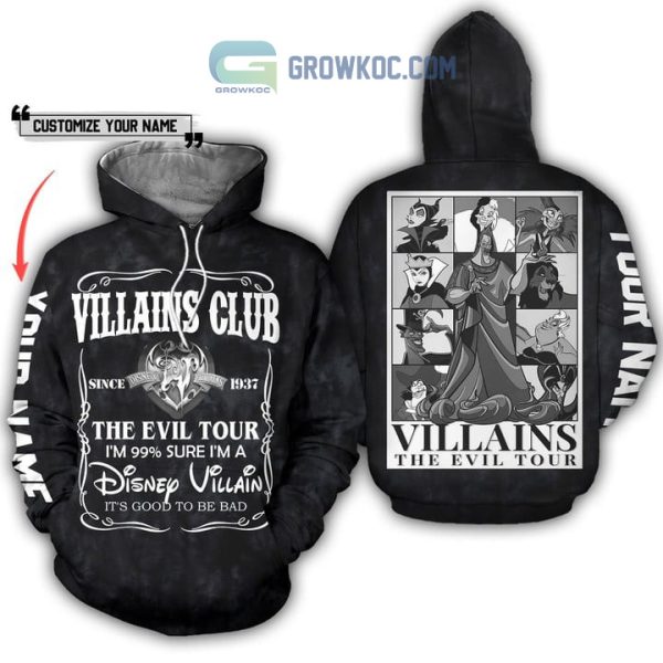 Villains The Evil Tour Disney Villain It’s Good To Be Bad Personalized Hoodie T Shirt