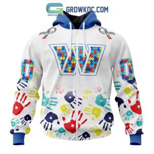 Washington Commanders NFL Special Fearless Against Autism Hands Design Hoodie T Shirt