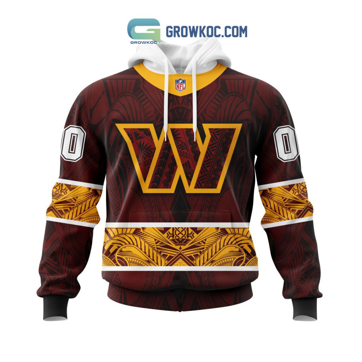 Washington Football Team NFL Special Native With Samoa Culture Hoodie T  Shirt - Growkoc