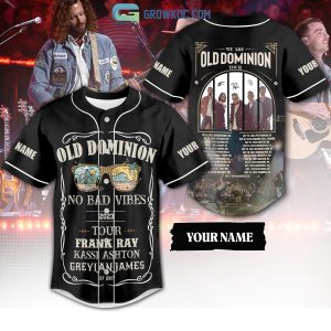 Old Dominion No Bad Vibes Tour  Personalized Baseball Jersey