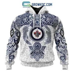Winnipeg Jets Personalized NHL Gradient All Over Print Hoodie T-Shirt