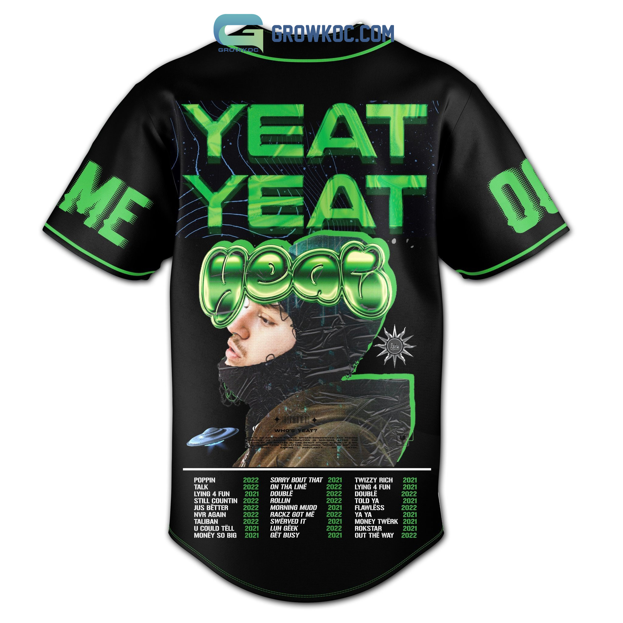 Year Yeat 2 Alive Noah Oliver Smith Personalized Baseball Jersey