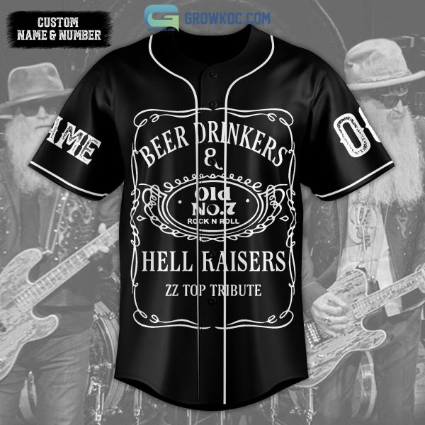 ZZ Top Beer Drinkers&Hell Raisers Personalized Baseball Jersey