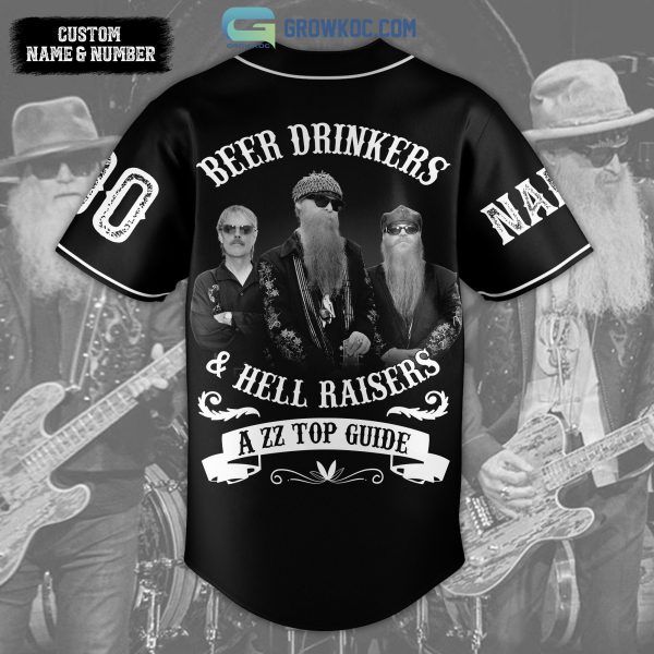 ZZ Top Beer Drinkers&Hell Raisers Personalized Baseball Jersey