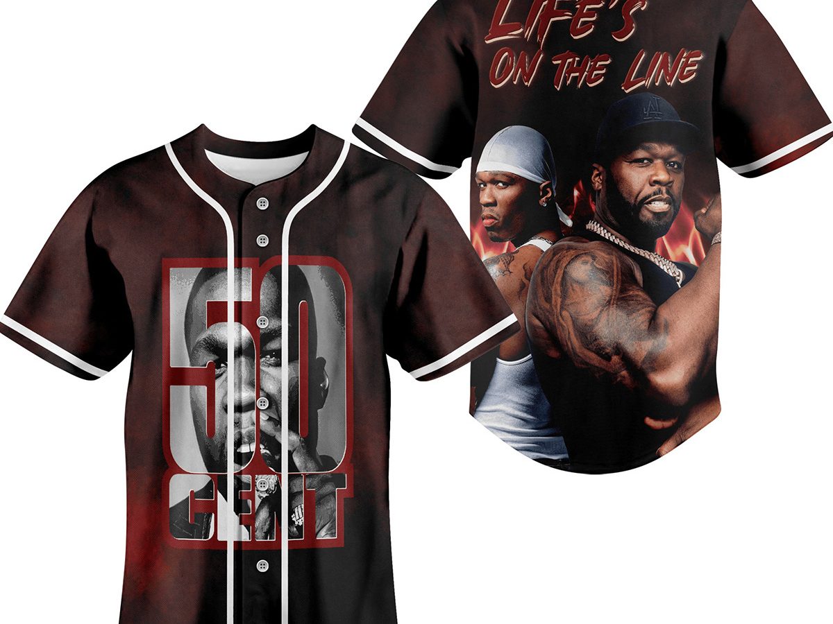 50 Cent Life's On The Line Baseball Jersey - Growkoc