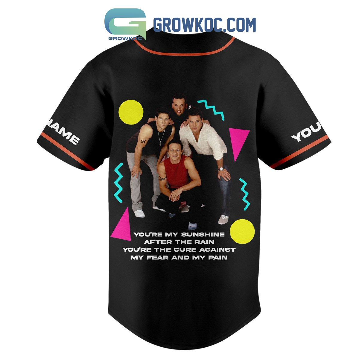 98 Degrees 25th Anniversary Tour Personalized Baseball Jersey