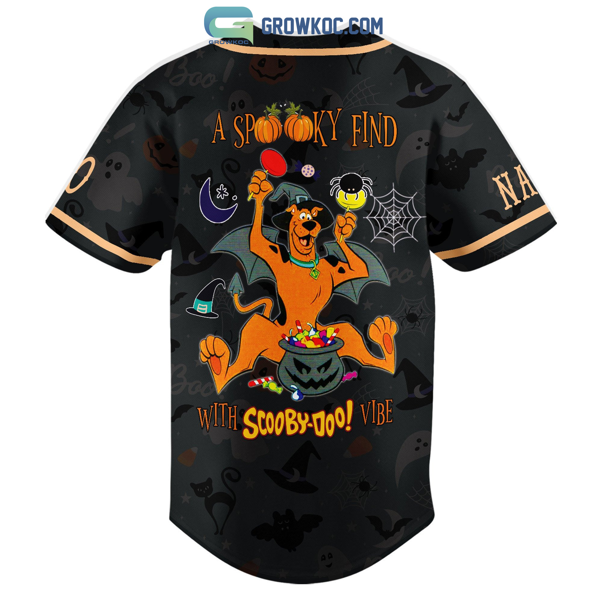 A Spooky Find With Scooby Doo Vibe Halloween Personalized Baseball Jersey