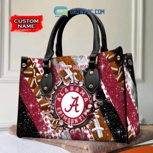 Alabama Crimson Tide Personalized Women Handbags and Woman Purse Wallet