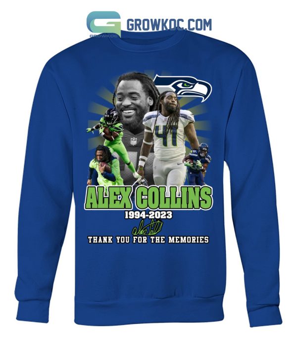 Alex Collins 1994 2023 Memories Seatle Seahawks NFL Shirt Hoodie Sweater