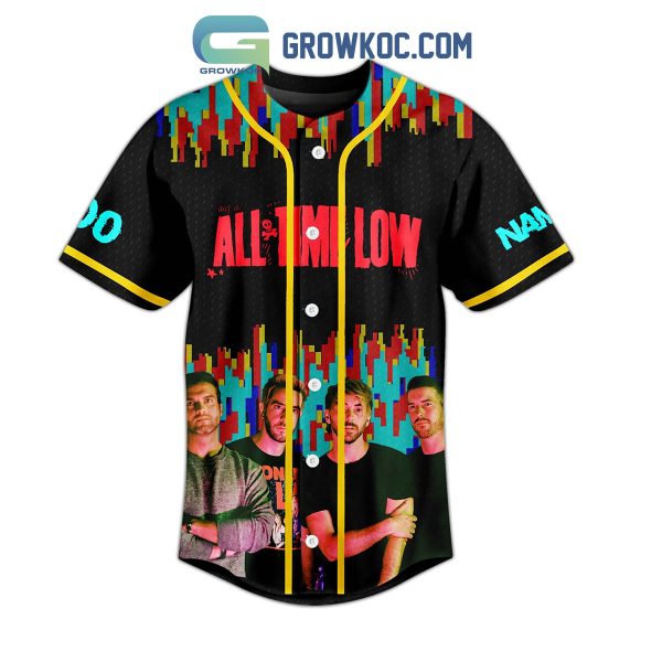 All Time Low Never Had A Doubt Never Settle Down Personalized Baseball Jersey