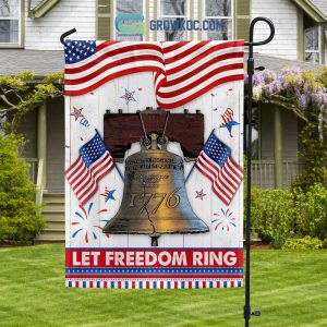 American Let Freedom Ring House Garden Flag
