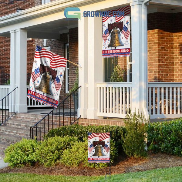 American Let Freedom Ring House Garden Flag