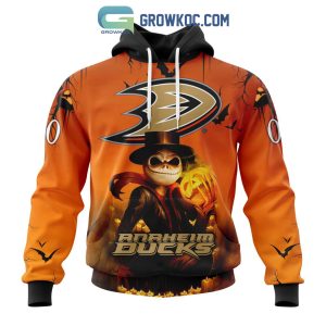 Anaheim Ducks NHL Special Jack Skellington Halloween Concepts Hoodie T Shirt