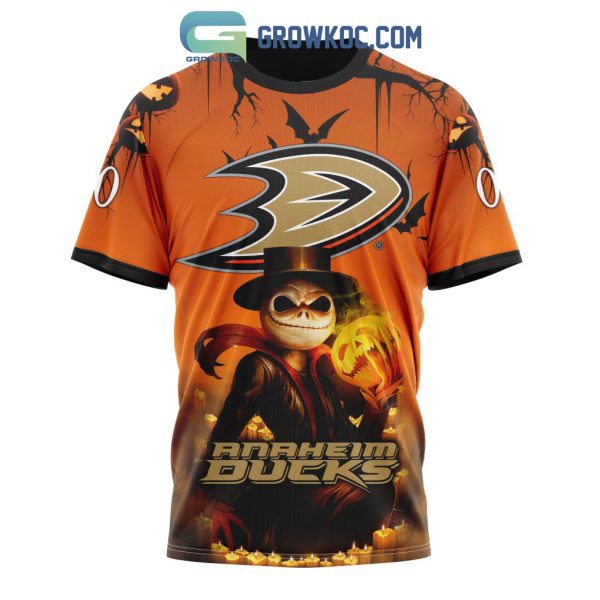 Anaheim Ducks NHL Special Jack Skellington Halloween Concepts Hoodie T Shirt