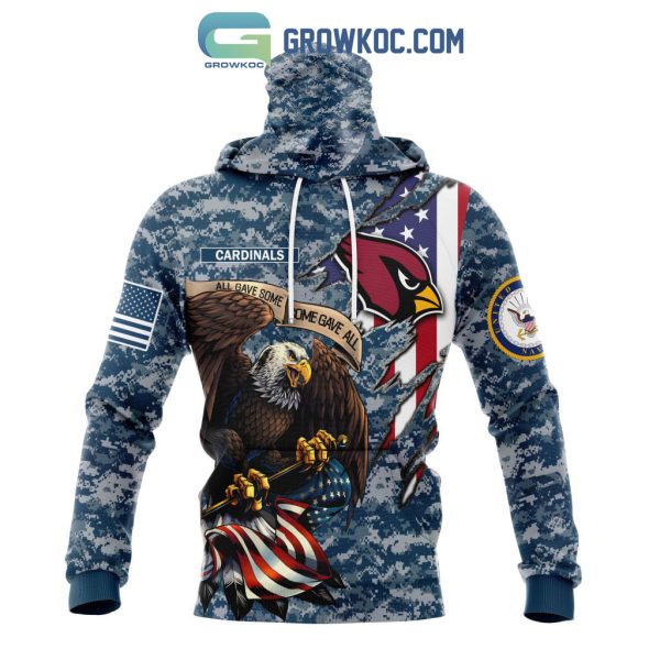 Arizona Cardinals NFL Honor US Navy Veterans All Gave Some Some Gave All Personalized Hoodie T Shirt