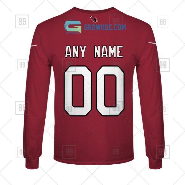 Arizona Cardinals NFL Personalized Home Jersey Hoodie T Shirt