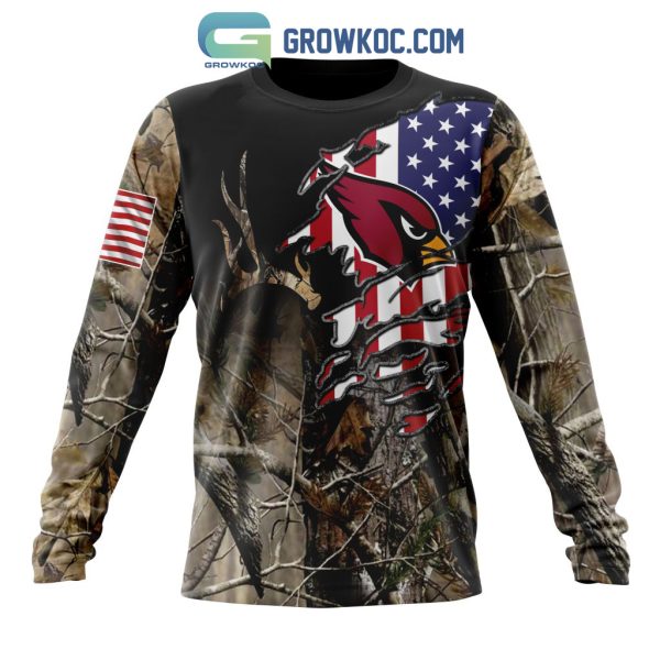 Arizona Cardinals NFL Special Camo Realtree Hunting Personalized Hoodie T Shirt