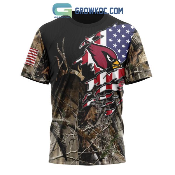 Arizona Cardinals NFL Special Camo Realtree Hunting Personalized Hoodie T Shirt