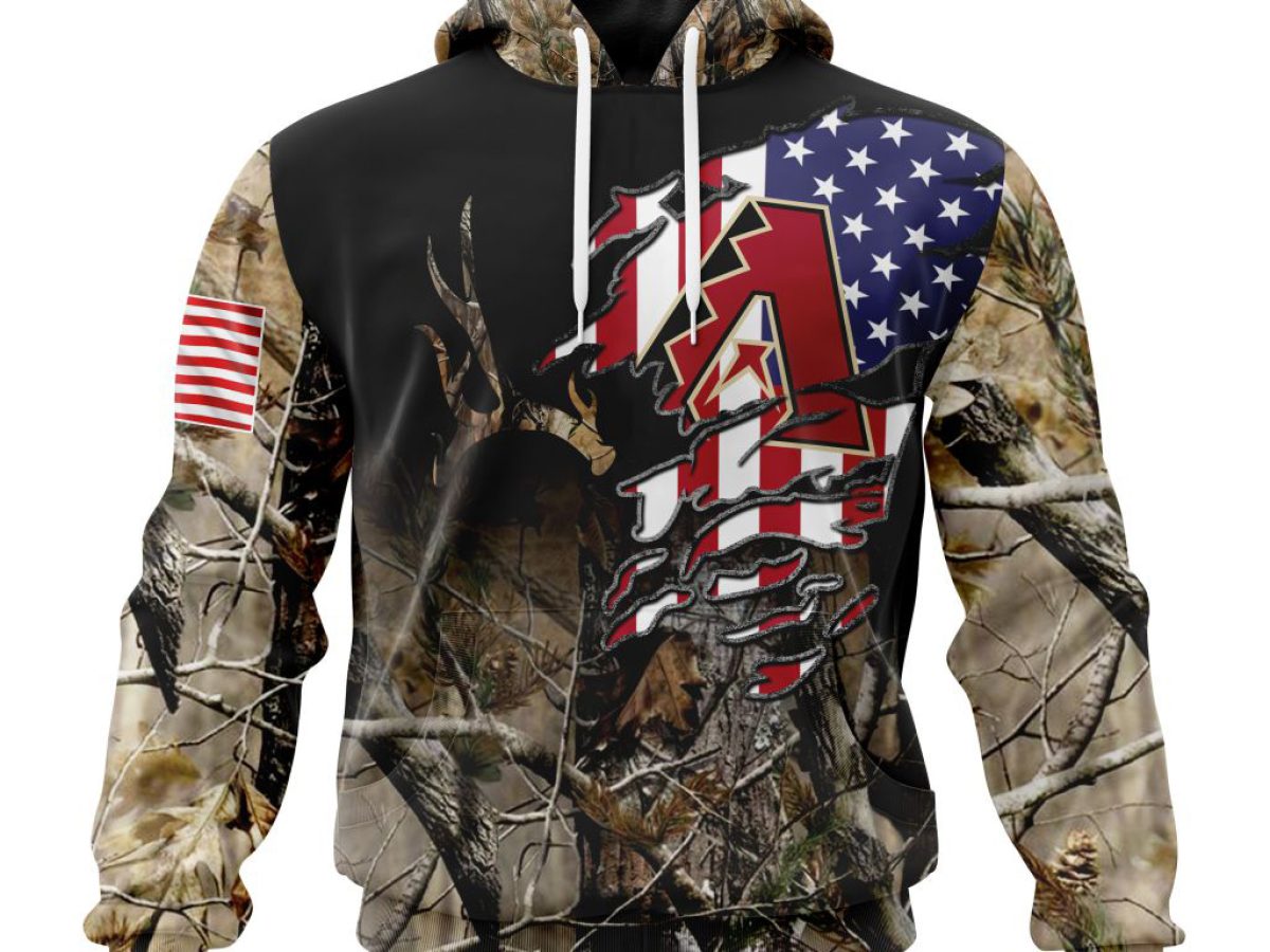 Arizona Diamondbacks MLB Personalized Hunting Camouflage Hoodie T Shirt -  Growkoc