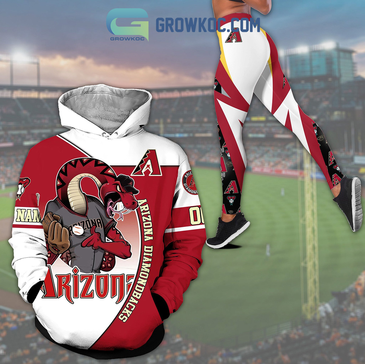 Arizona Diamondbacks MLB Personalized Mix Baseball Jersey - Growkoc