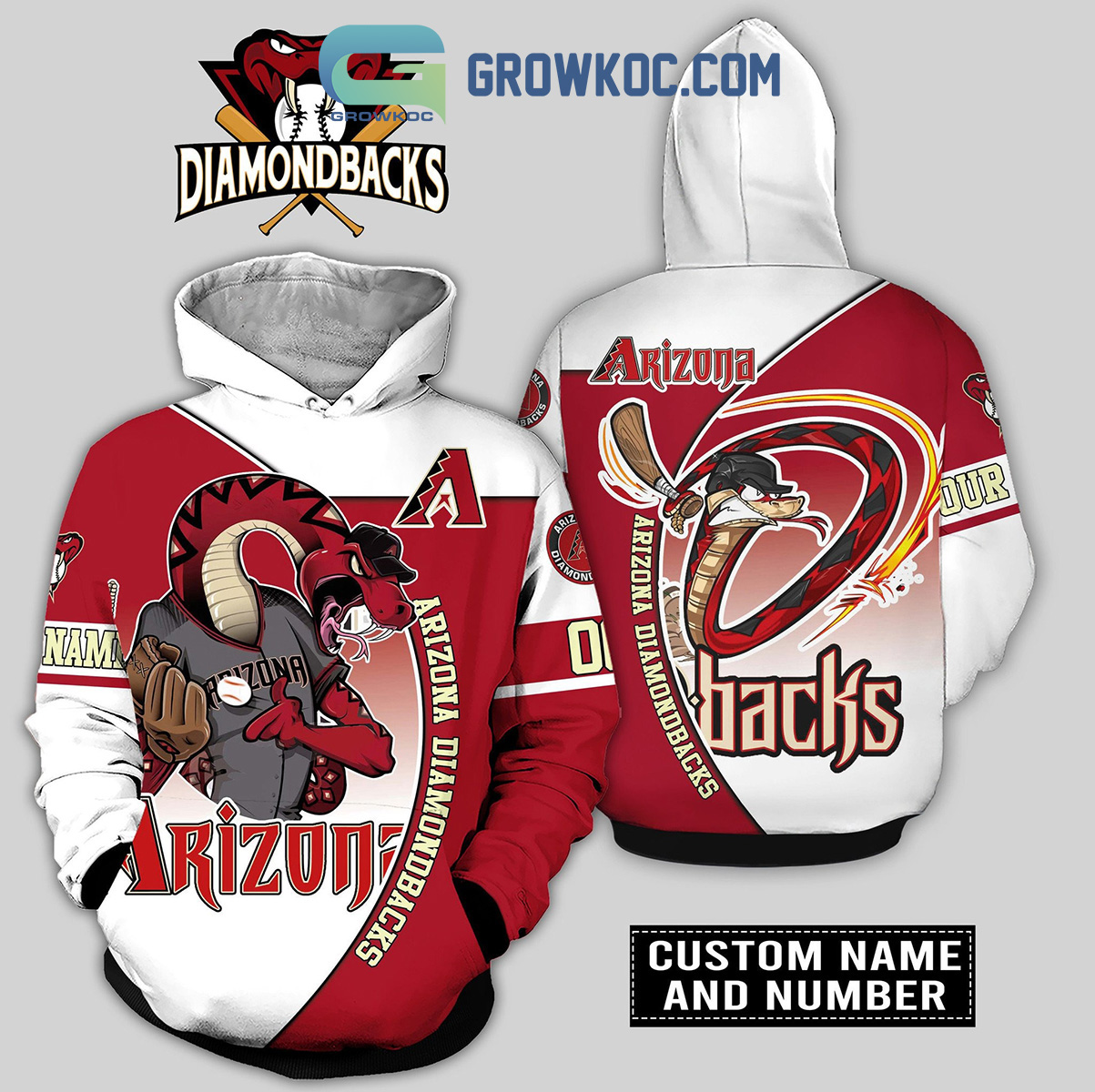 Arizona Diamondbacks MLB Personalized Mix Baseball Jersey - Growkoc