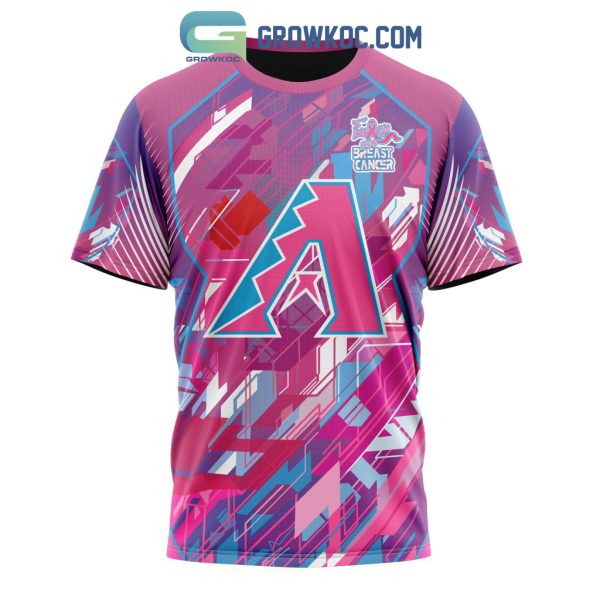 Arizona Diamondbacks Mlb Special Design I Pink I Can! Fearless Against Breast Cancer Hoodie T Shirt