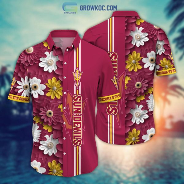 Arizona State Sun Devils NCAA Flower Hawaiian Shirt