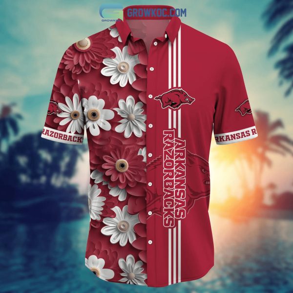 Arkansas Razorbacks NCAA Flower Hawaiian Shirt