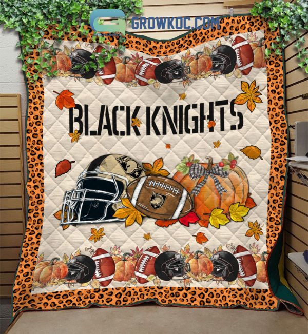 Army Black Knights NCAA Football Welcome Fall Pumpkin Halloween Fleece Blanket Quilt
