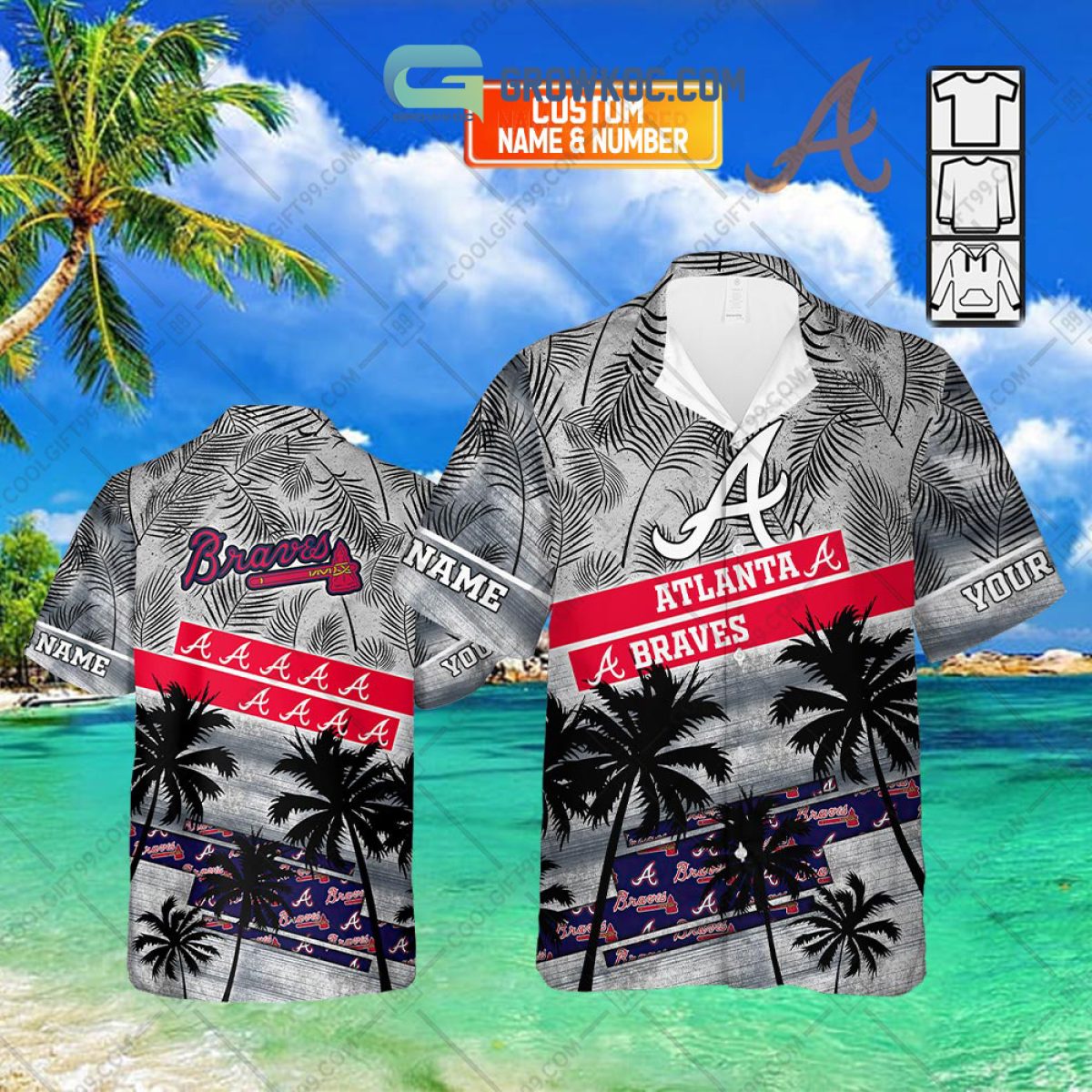 Atlanta Braves Funny Hawaiian Shirt - Growkoc