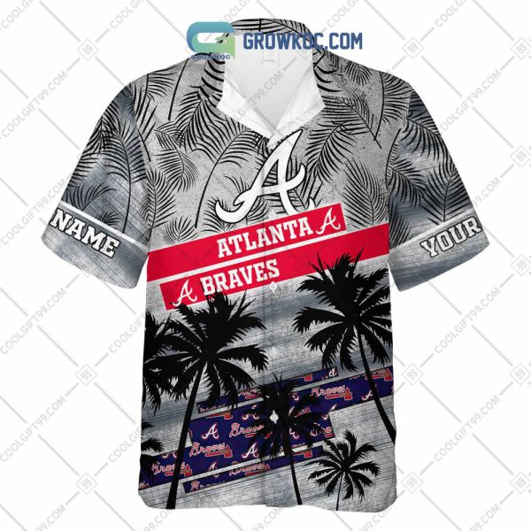 Atlanta Braves MLB Personalized Palm Tree Hawaiian Shirt