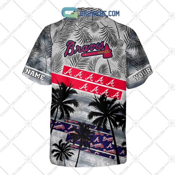 Atlanta Braves MLB Personalized Palm Tree Hawaiian Shirt