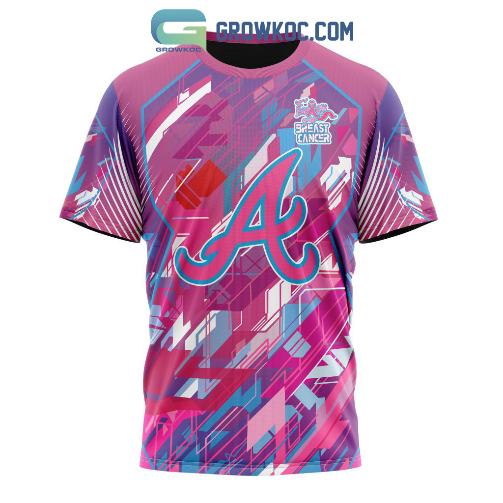 Atlanta Braves Mlb Special Design I Pink I Can! Fearless Against