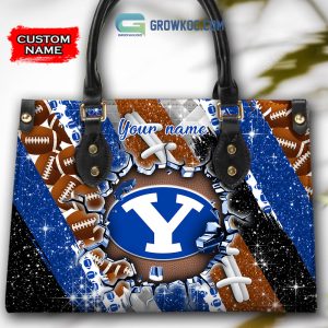 BYU Cougars Personalized Diamond Design Women Handbags and Woman Purse Wallet