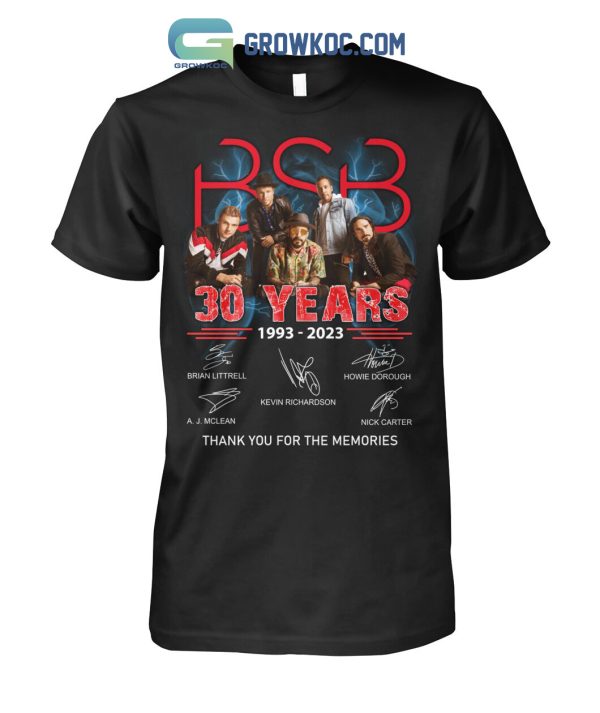 Backstreetboys 30 Years 1993 2023 Memories T Shirt