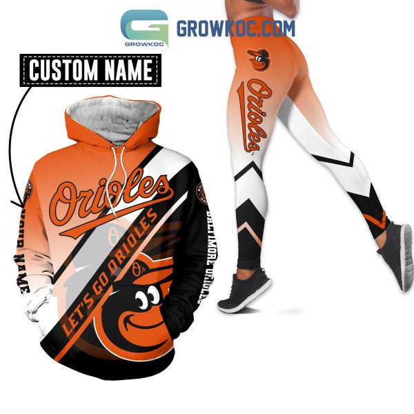 Baltimore Orioles Let’s go Personalized Hoodie Leggings Set