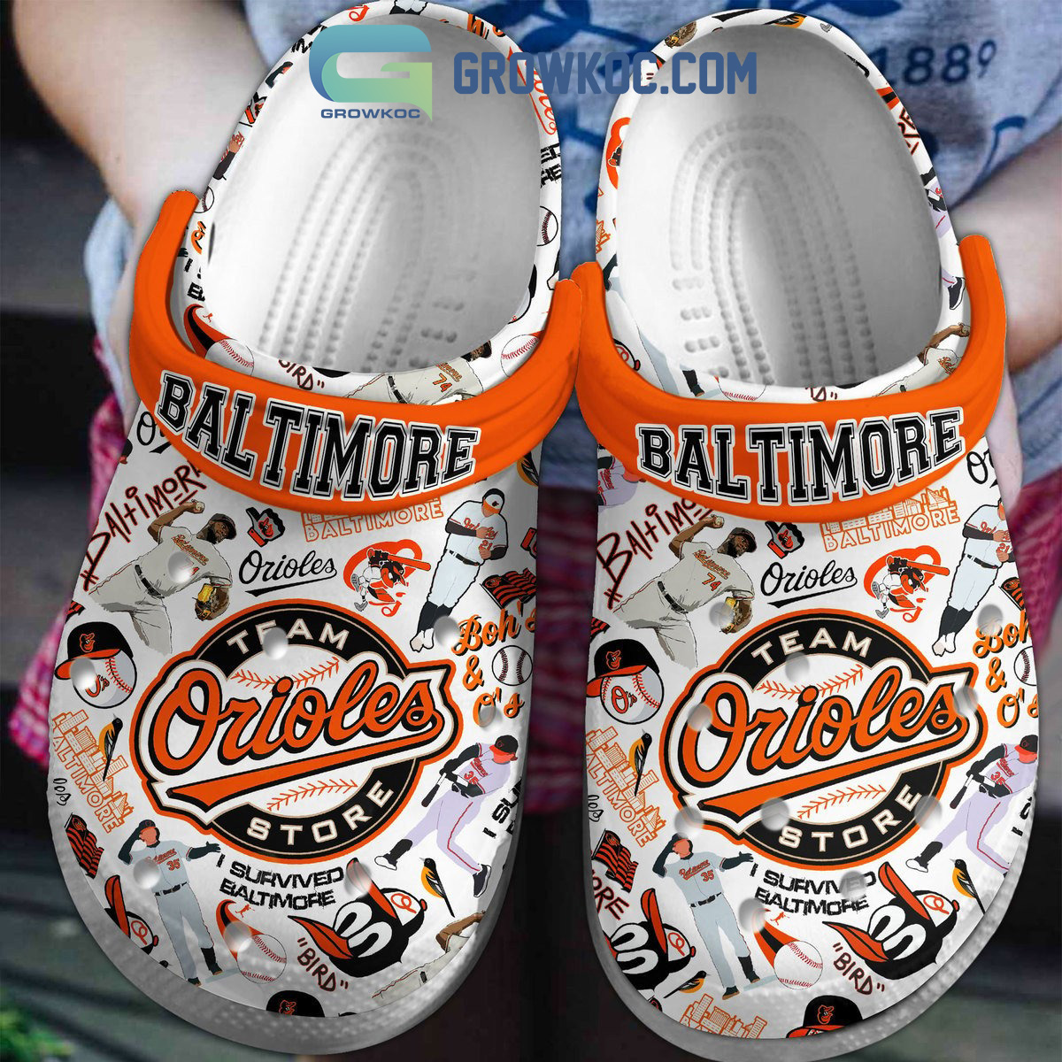 Baltimore Orioles Team Store Clogs Crocs - Growkoc