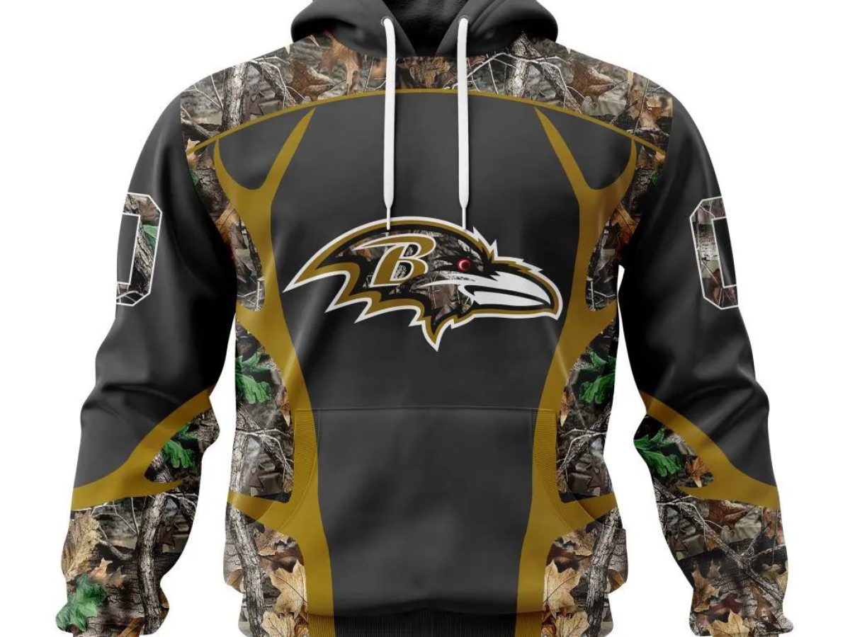 Baltimore Ravens NFL Special Camo Hunting Personalized Hoodie T