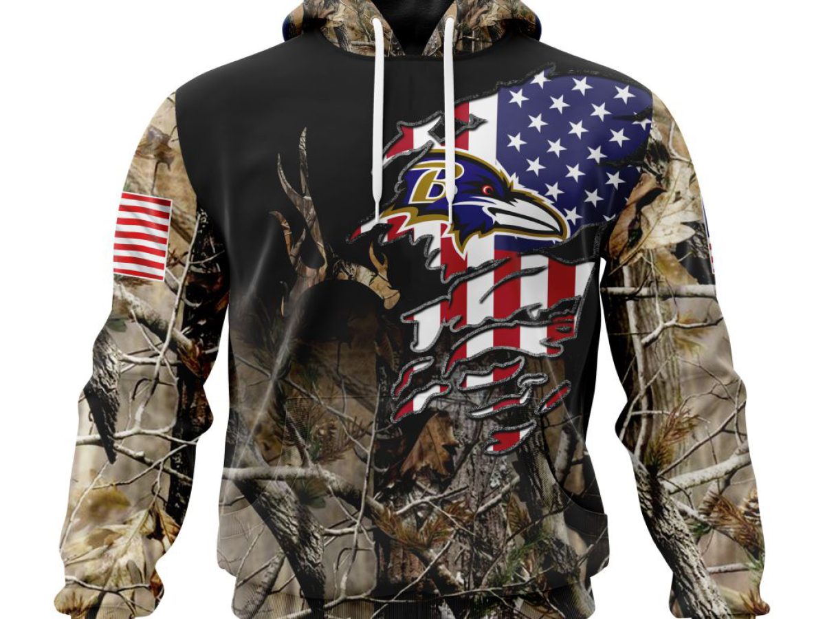 Baltimore Ravens NFL Special Camo Hunting Personalized Hoodie T