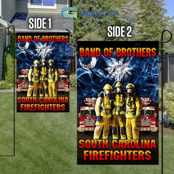 Band Of Brothers South Carolina Firefighters House Garden Flag