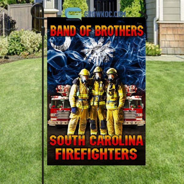 Band Of Brothers South Carolina Firefighters House Garden Flag