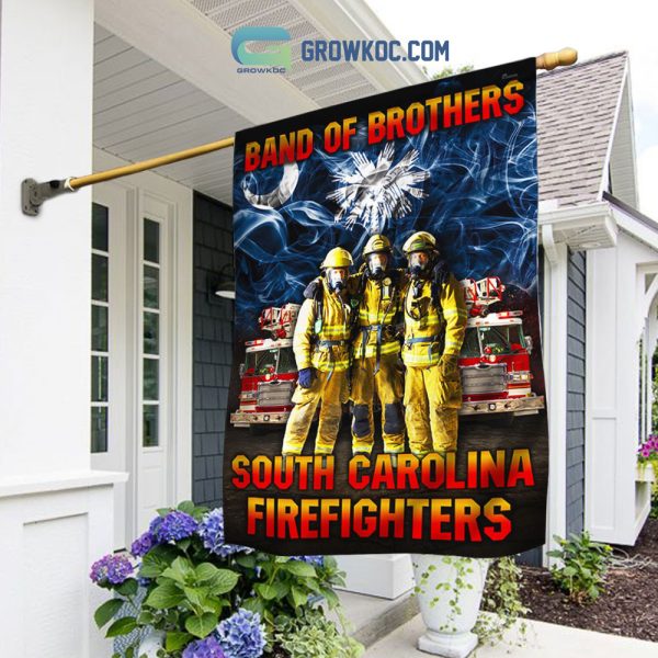 Band Of Brothers South Carolina Firefighters House Garden Flag