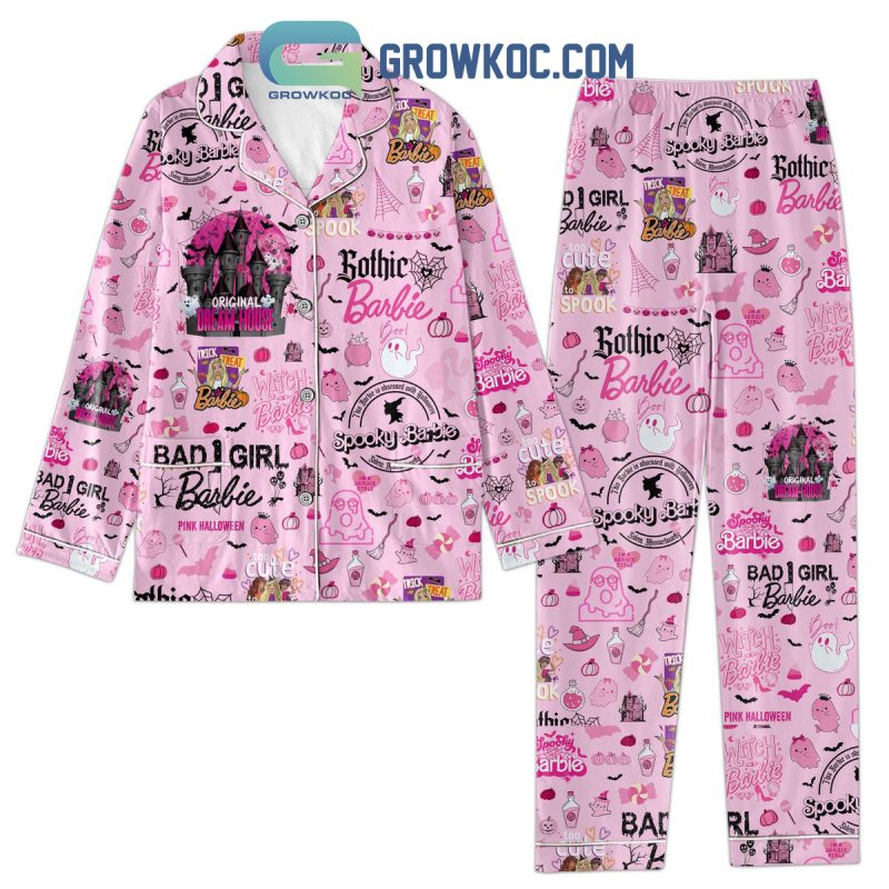 Barbie Pink Halloween Trick Or Treat Original Dream House Pajamas Set ...