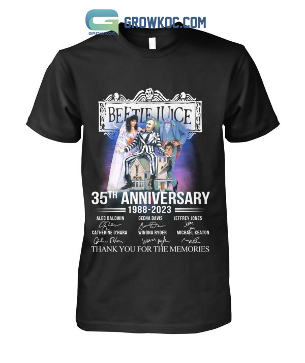 Beetle Juice 35th Anniversary 1988 2023 Memories T Shirt