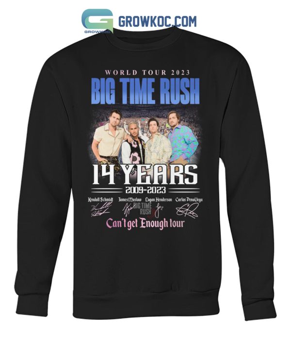 Big Time Rush World Tour 2023 14 Years 2009 2023 Memories T Shirt