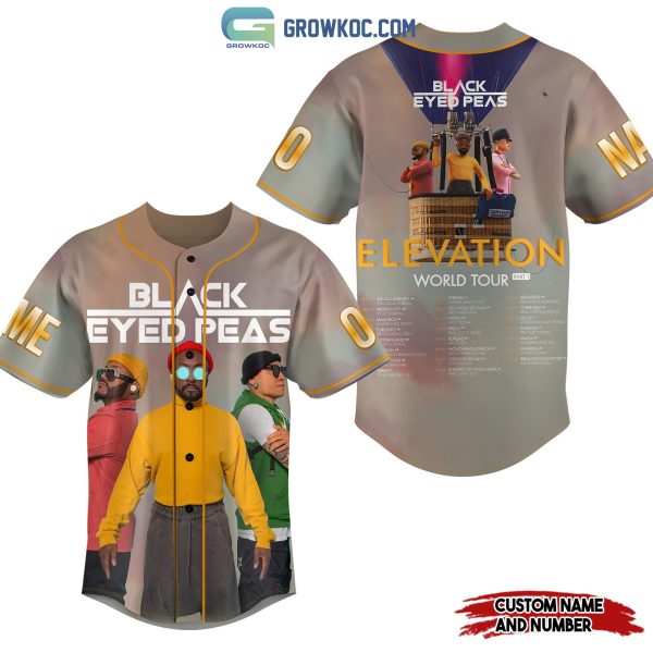 Black Eyed Peas Elevation World Tour 2023 Personalized Baseball Jersey