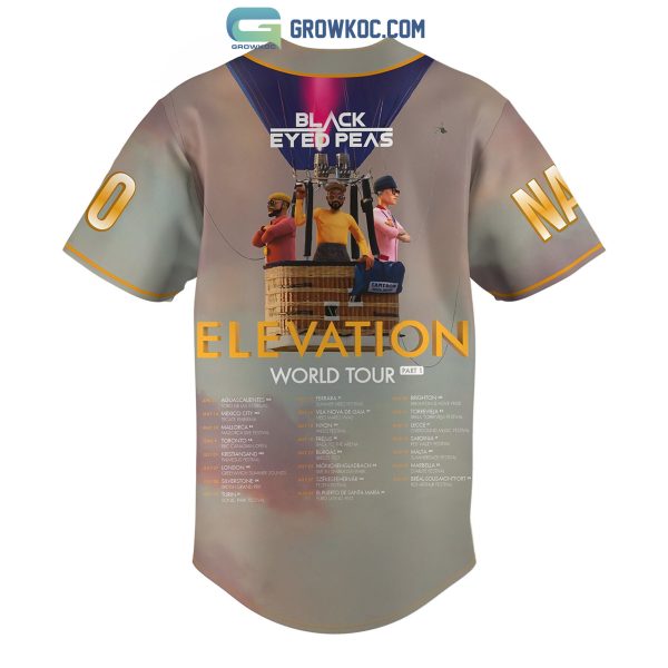 Black Eyed Peas Elevation World Tour 2023 Personalized Baseball Jersey