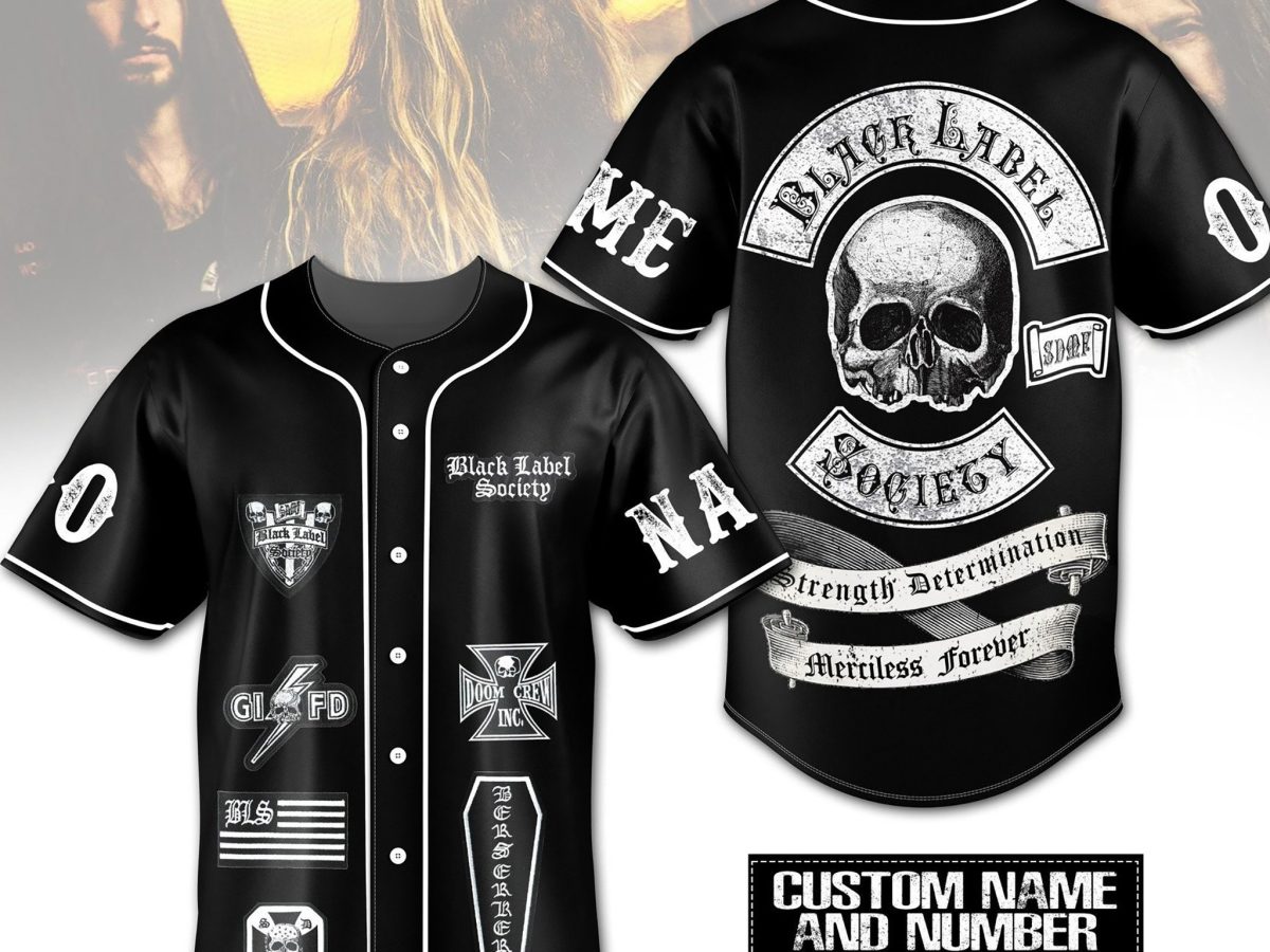 Black Label Society Strength Determination Merciless Forever Personalized  Baseball Jersey - Growkoc