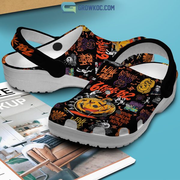 Blink 182 Catching Things And Eating They Insides Black Design Clogs Crocs